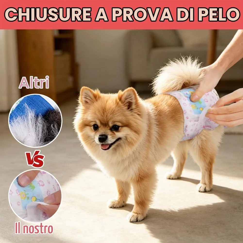 OFFCUP Pannolini USA E Getta, 20 Pannolini per Can, Fascia per Cani cagna - immagine 6
