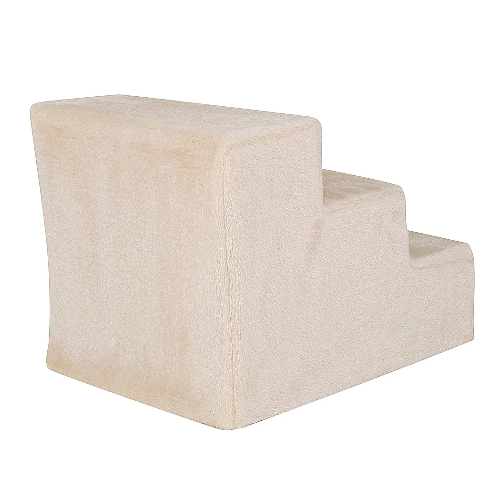 lionto Scala per Animali con Fodera Peluche, 3 Gradini, fino 50 kg, Beige - immagine 4