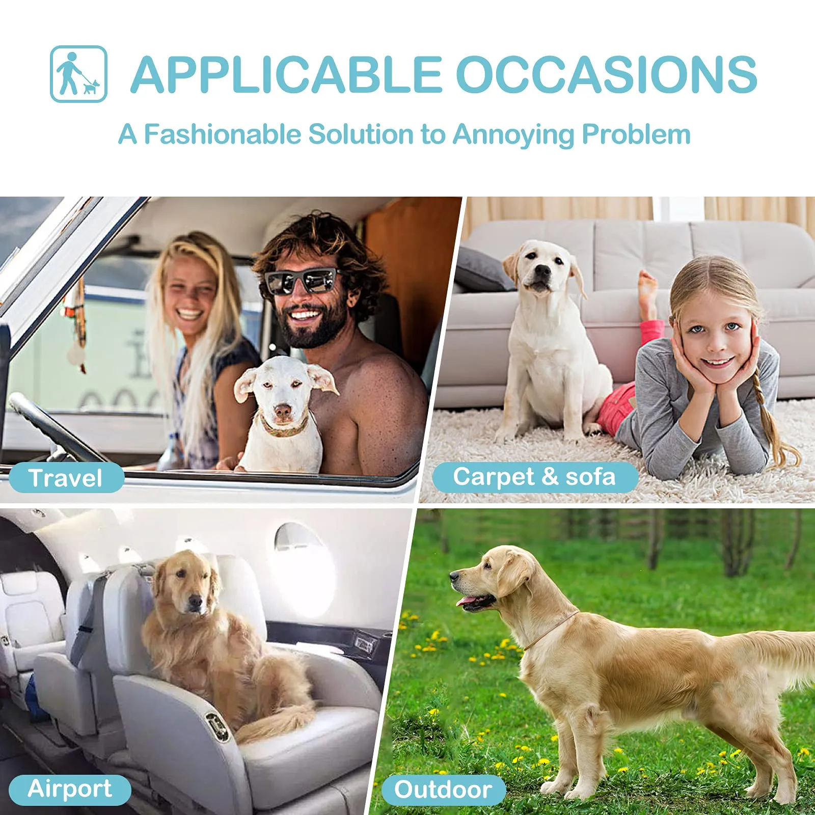 Avont Pannolini Cane Lavabili[3 Pezzi], Mutandina per Cane Femmina Altamente Assorbenti, Impermeabile e Riutilizzabili, Lavabili in Lavatrice -Nero - immagine 9