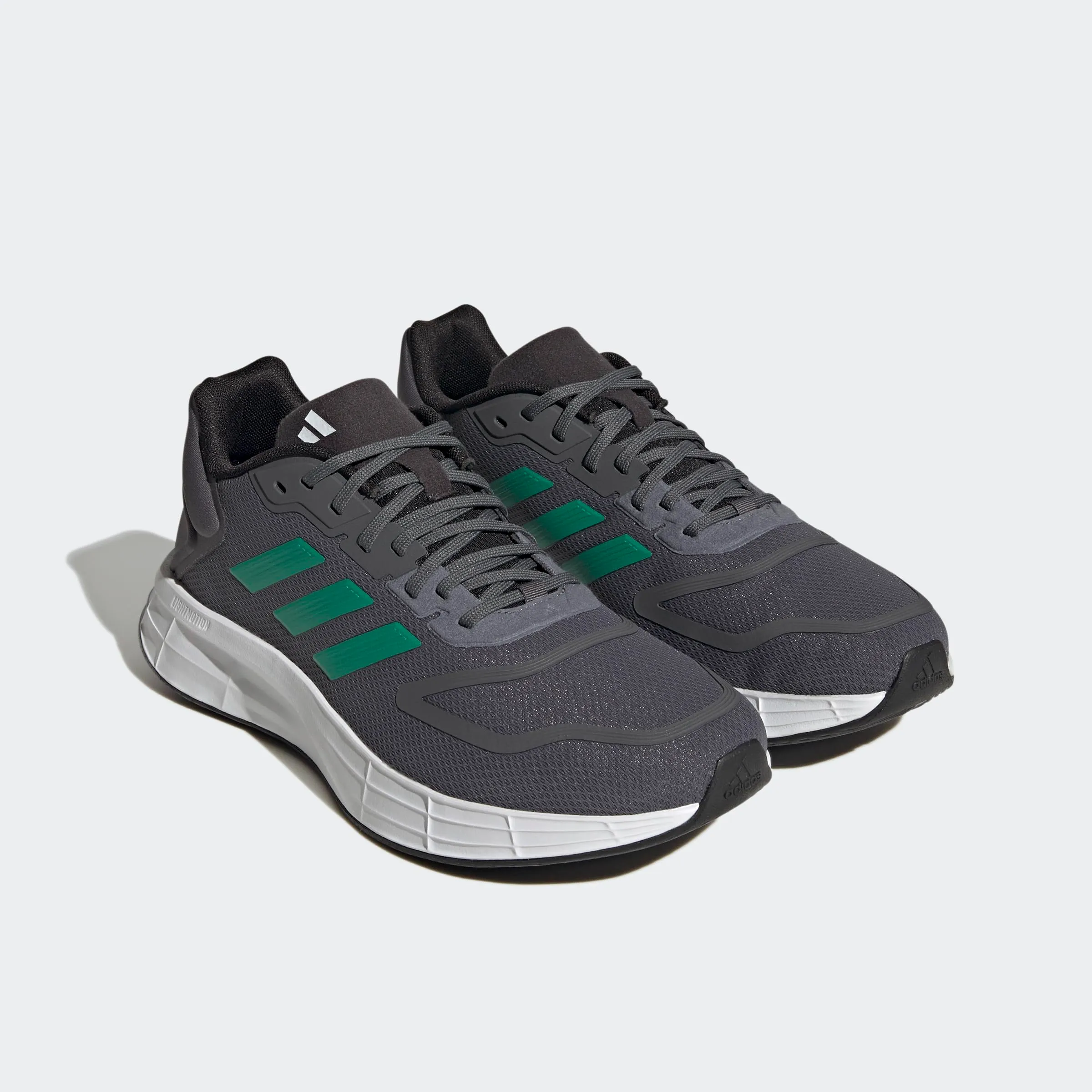 adidas Uomo Duramo 10 Shoes, Grey Five / Court Green / Cloud White, 40 2/3 EU - immagine 5