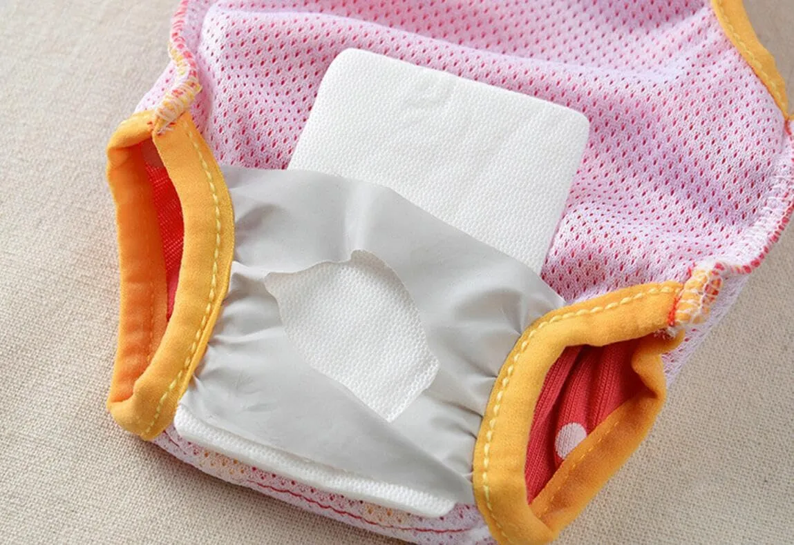 Oyccen 2 Pezzi Pantaloni Sanitari per Cani di Piccola Taglia Igiene Mutandine a Bretelle Pannolino Fisiologico del Cucciolo Pantaloni per Animali Domestici - immagine 7