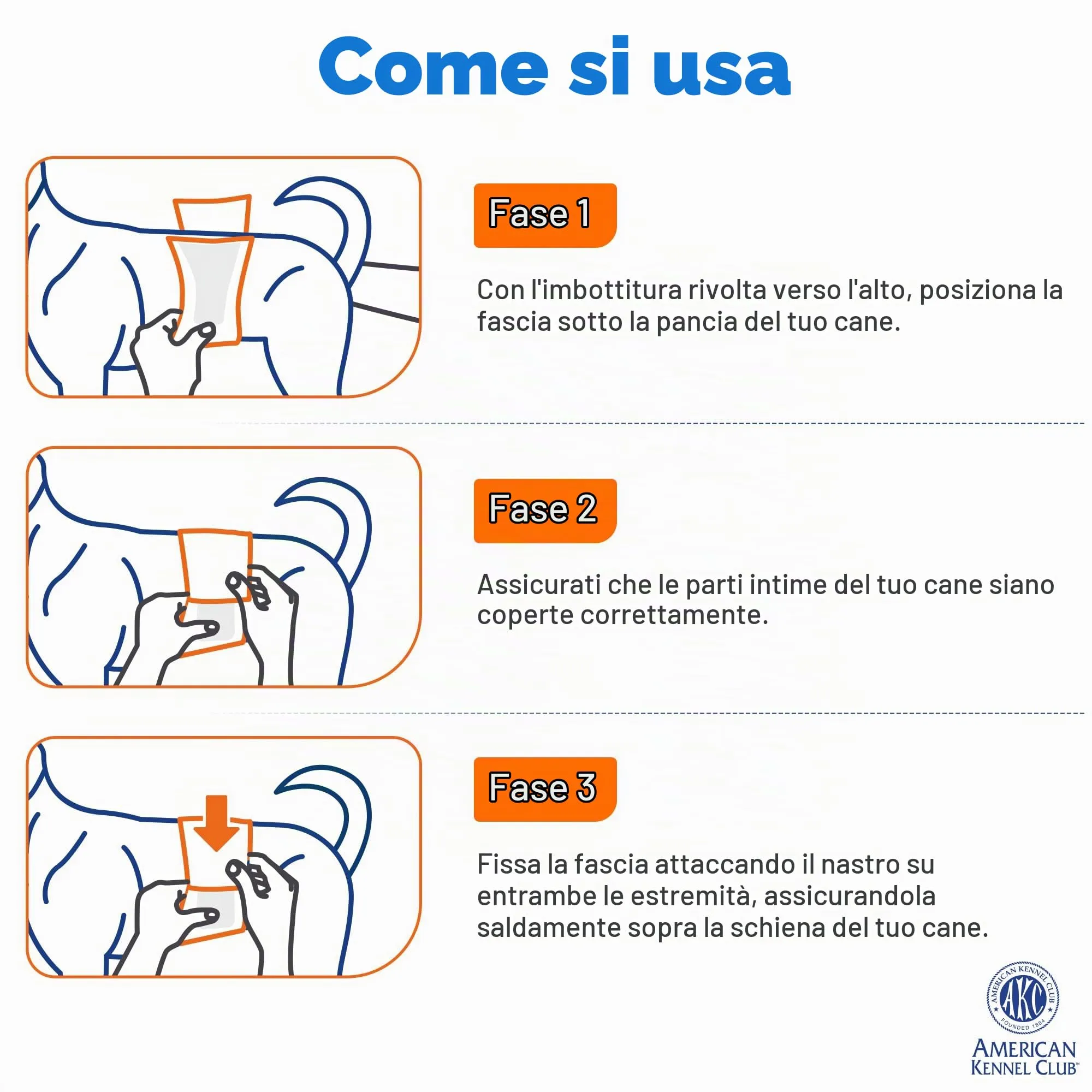 American Kennel Club Pannolini usa e getta per cani maschi, con indicatore di umidità, L, 50 pezzi - immagine 9