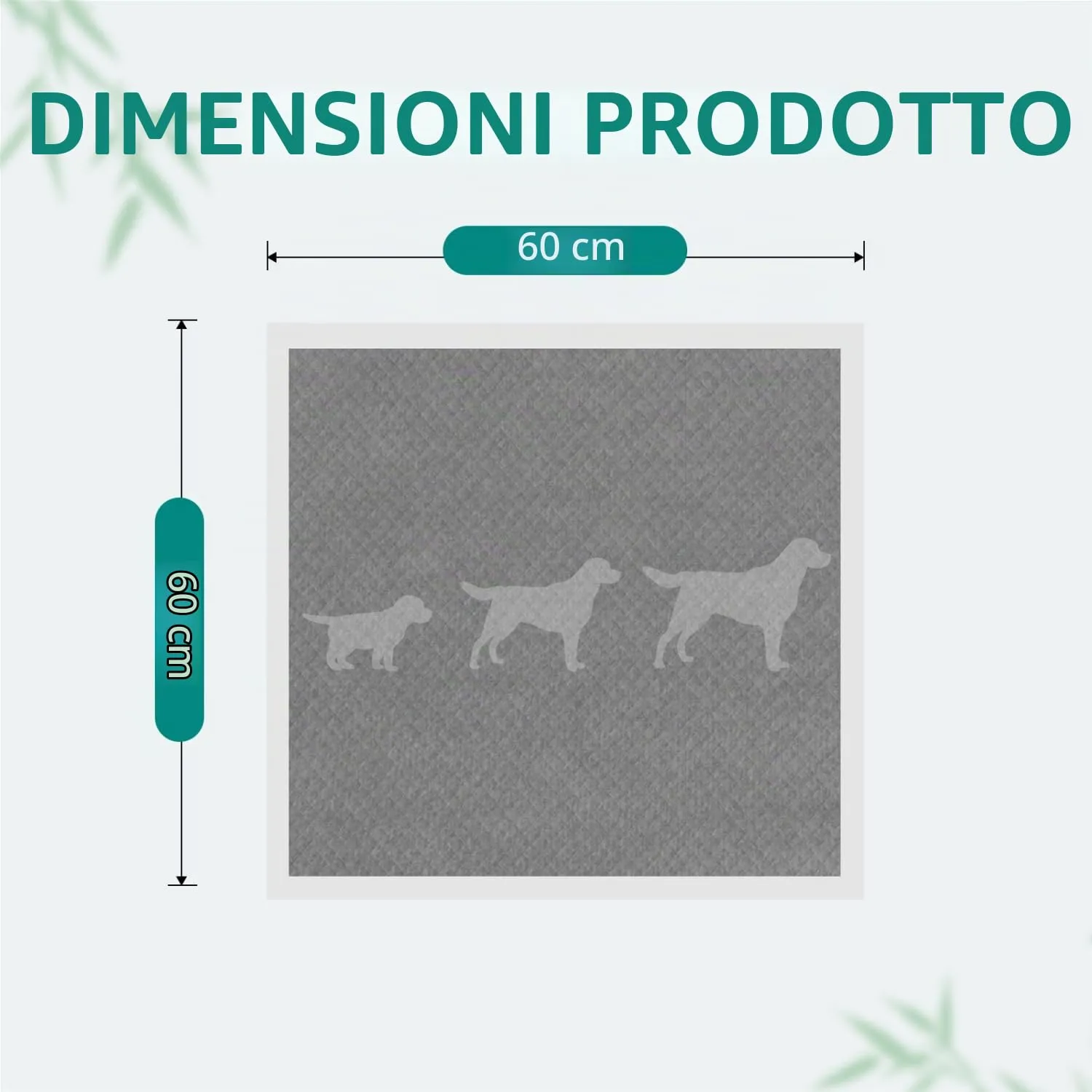 Nobleza Traversine Cani 50 Pezzi, con Carbone Attivo Neutralizza Odori, Tappetini Igienici per Cani 60x60cm, Asciugatura Rapida ad Protezione Antigoccia - immagine 2