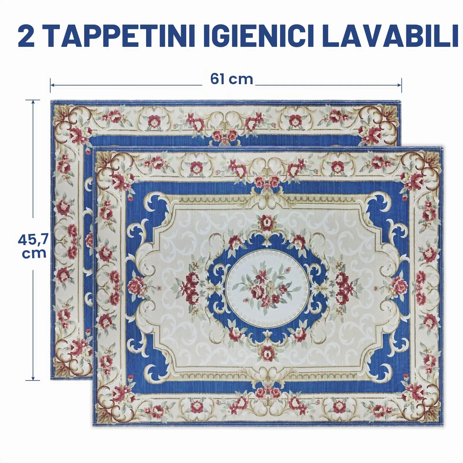 YOSEPATI Tappetini lavabili per cani, 2 tappetini con feromoni, 60x45 cm - immagine 3