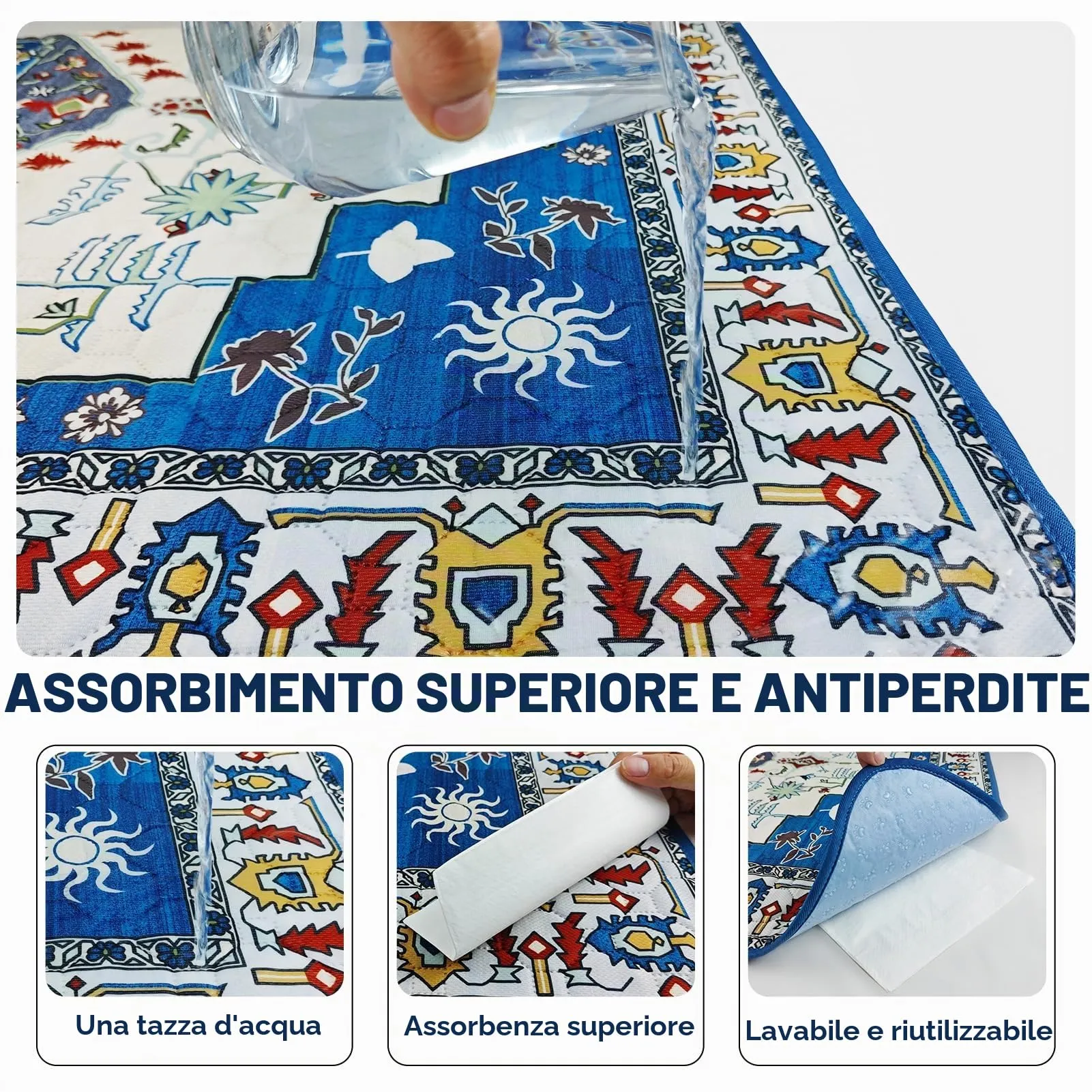YOSEPATI Tappetini Lavabili per Cani, 2 tappetini con feromoni, 60x45 cm - immagine 5