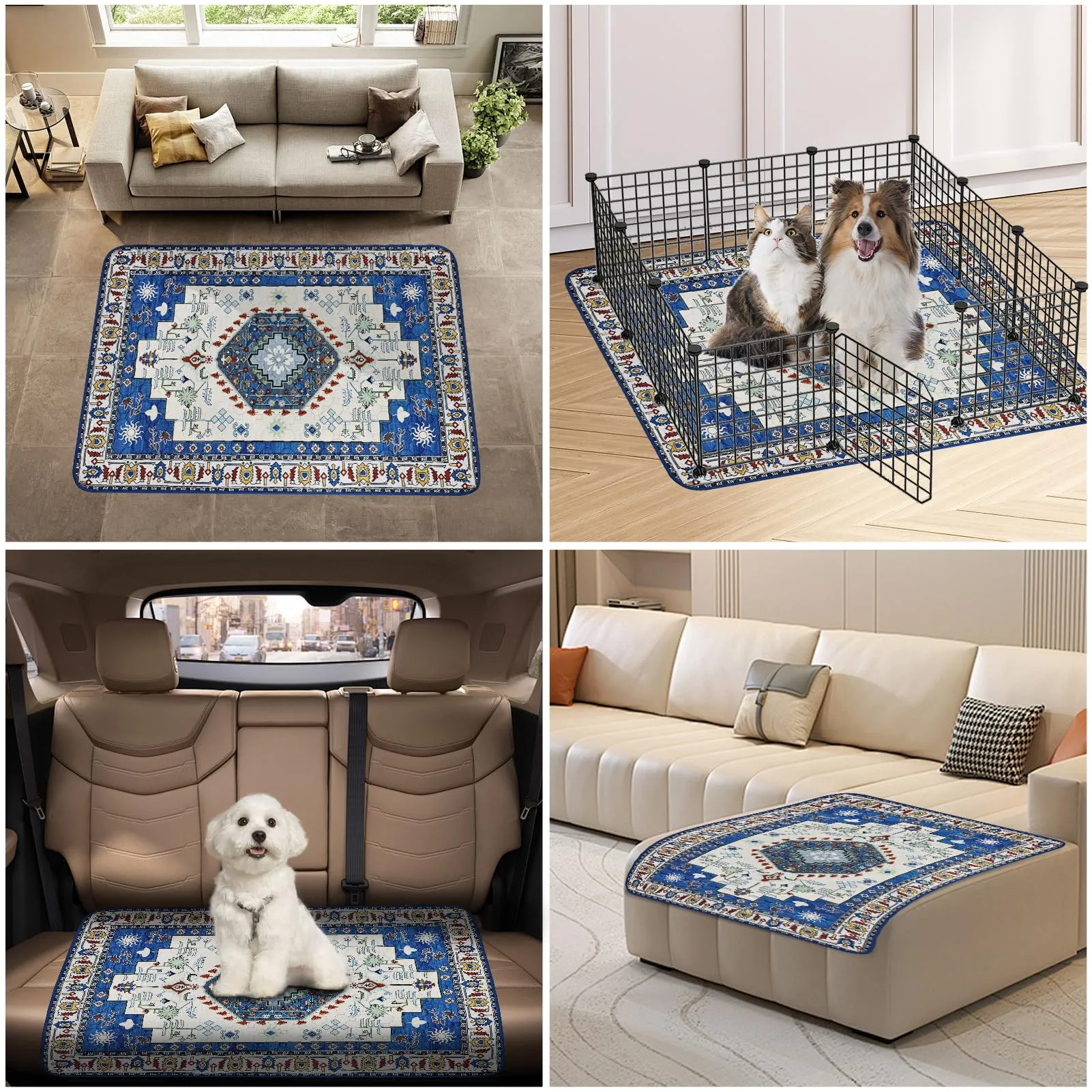 YOSEPATI Tappetini Lavabili per Cani, 2 tappetini con feromoni, 60x45 cm - immagine 8