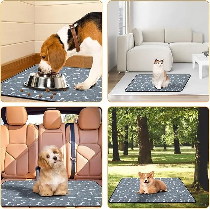 Wusboo Set di 2 Tappetini Igienici per Animali ,50 x 70 cm Super Assorbenti, Impermeabili e Riutilizzabili | Perfetti per Cani, Gatti, Conigli e Porcellini d’India - immagine 8