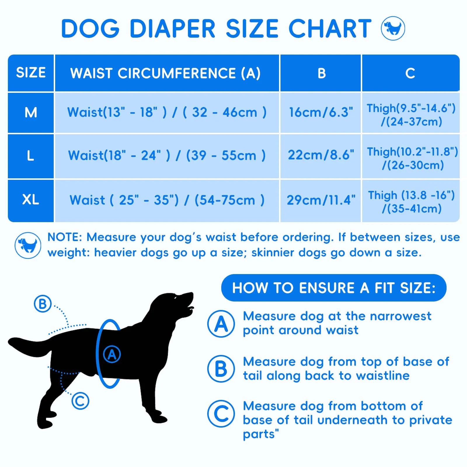 AMFUN 3 Pezzi Pannolini per Cani Cane Femmina Lavabili, Pannolini Cane Femmina Regolabile e Cinghie, Mutande Igieniche Animali Lavabili, Riutilizzabili, Altamente Assorbenti (L) - immagine 2