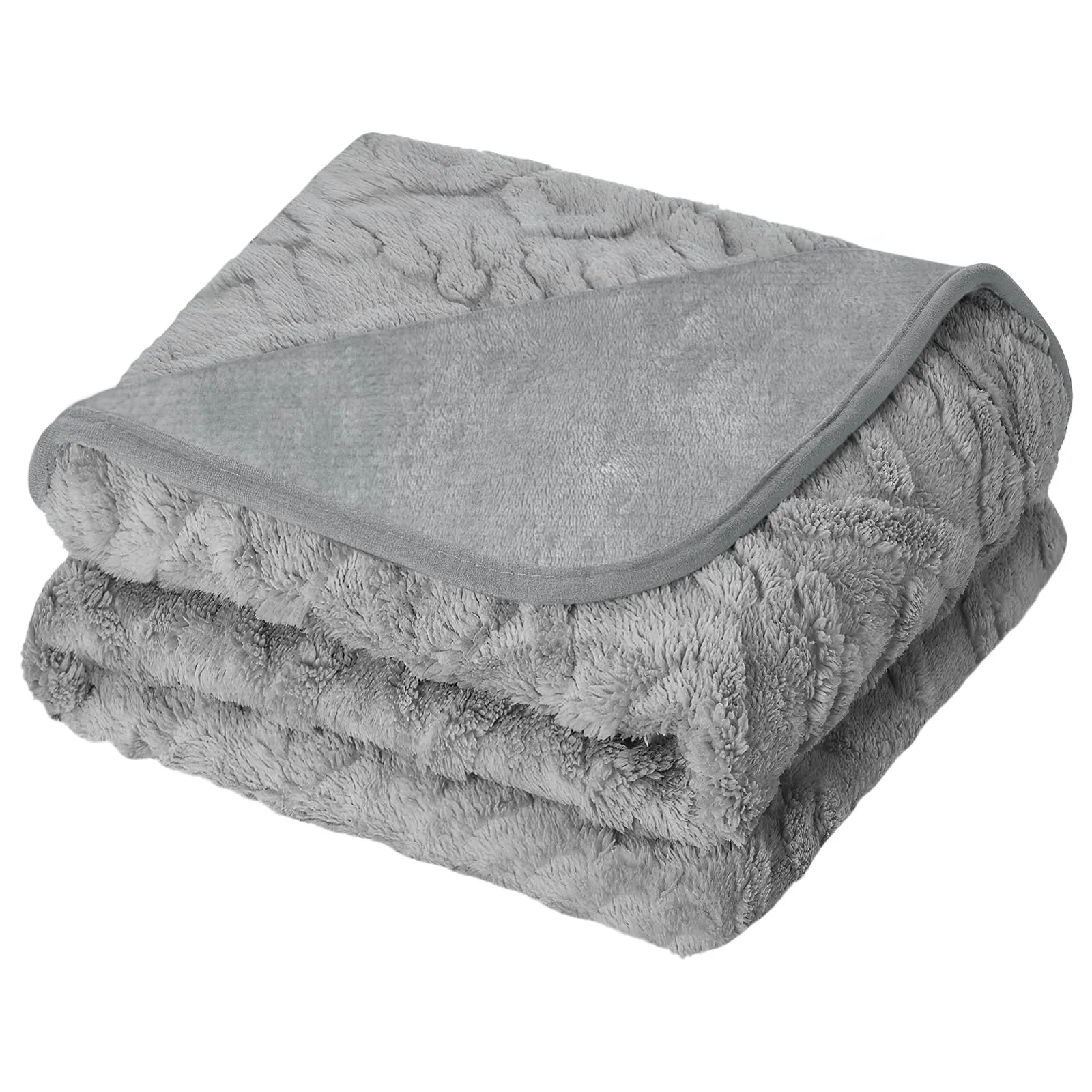 Omtofo Coperta Impermeabile 100×75cm, Lavabile Coperta Cane, Caldo e Soffice Copertina Flanella Cane, per Cani di Media e Grande Taglia, Uso a Doppia Faccia Protettore per Divano, Grigio - immagine 1