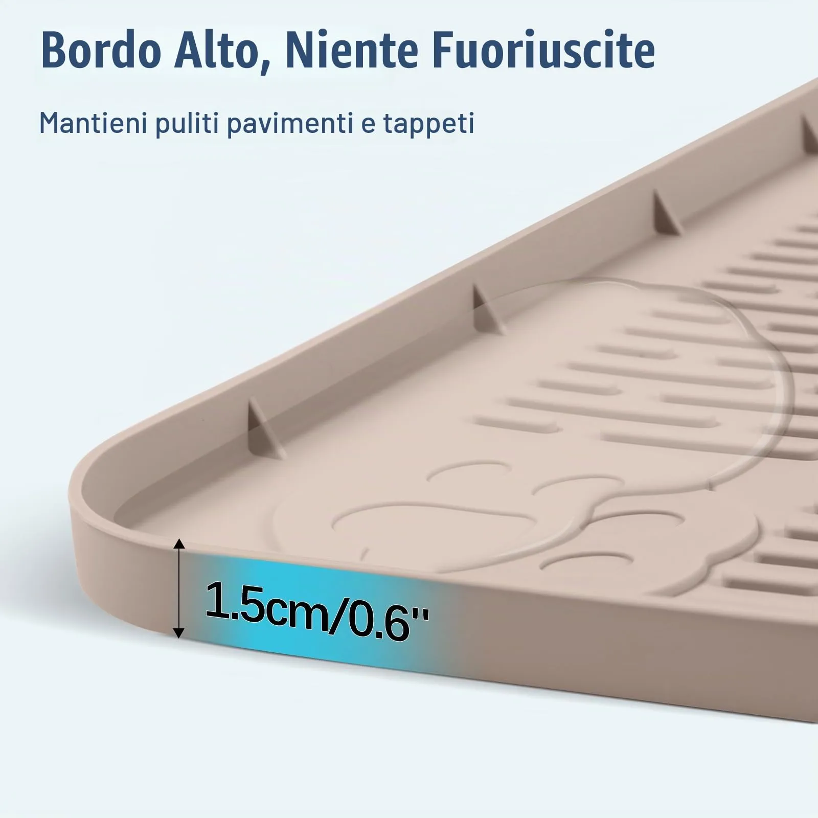 Bartuke 86x56cm traversine cani lavabili,tappetino cane pipi,Kaki - immagine 4