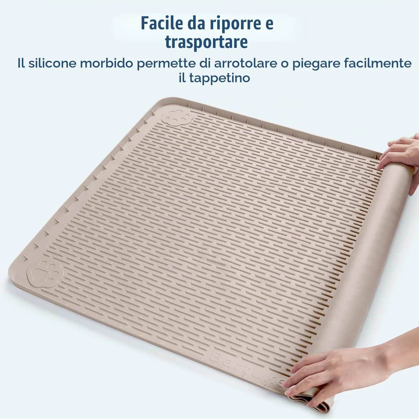 Bartuke 86x56cm traversine cani lavabili,tappetino cane pipi,Kaki - immagine 6