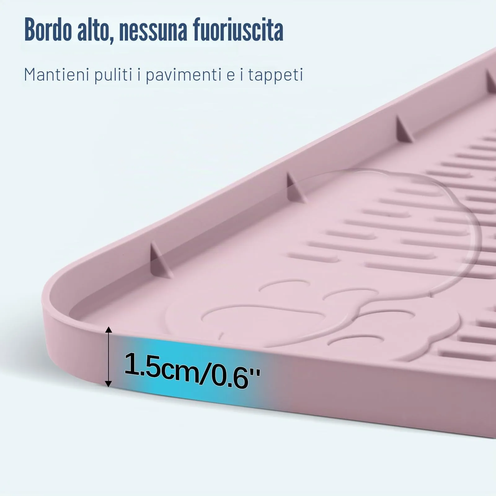 Bartuke 86x56cm traversine cani lavabili,tappetino cane pipi,Rosa - immagine 4