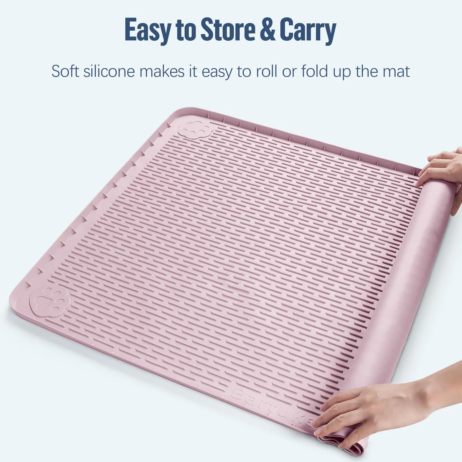 Bartuke 101x71cm traversine cani lavabili,tappetino cane pipi,Rosa - immagine 6