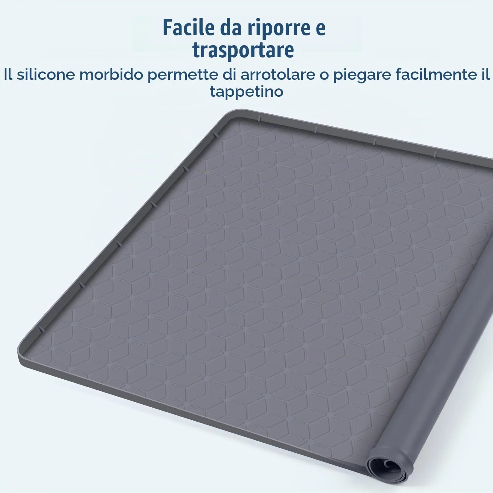 Bartuke 86x56cm traversine lavabili,piccolo tappetino cane pipi,Grigio - immagine 6