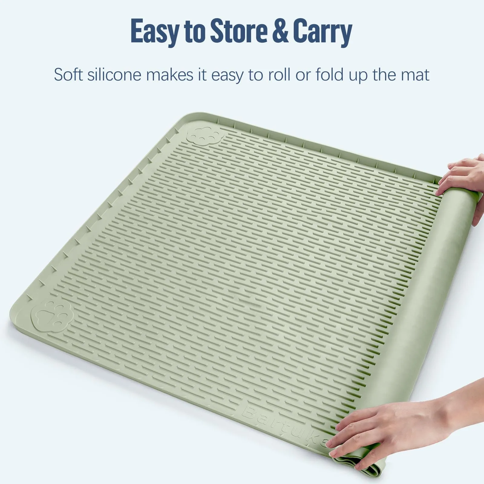 Bartuke 178x114cm traversine cani lavabili,tappetino cane pipi,Verde - immagine 6