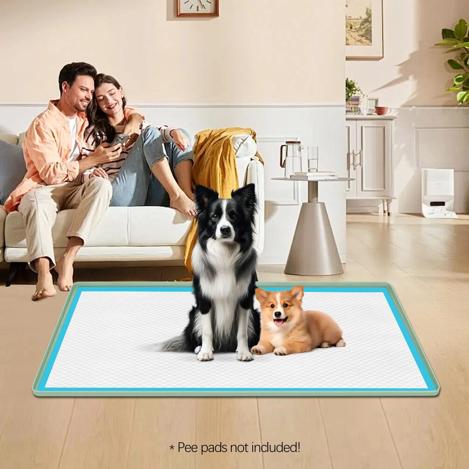 Bartuke 130x65cm traversine cani lavabili,tappetino cane pipi,Verde menta - immagine 7