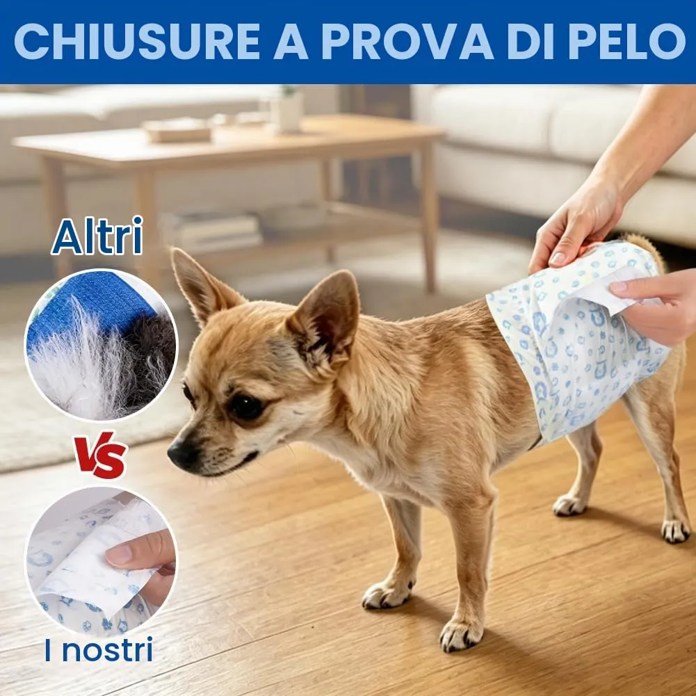 OFFCUP Pannolini USA E Getta, 24 Pannolini per Can, Fascia per Cani Maschi - immagine 6
