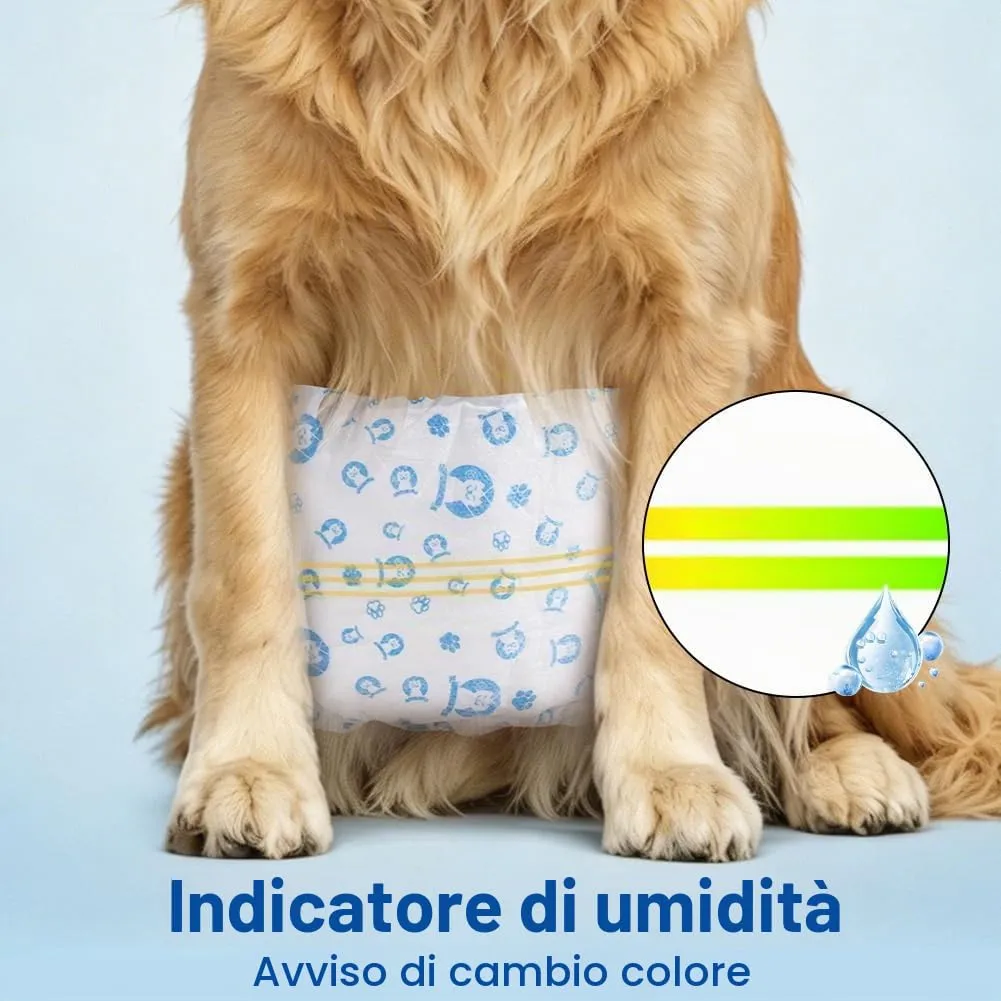 OFFCUP Pannolini USA E Getta, 24 Pannolini per Can, Fascia per Cani Maschi - immagine 4