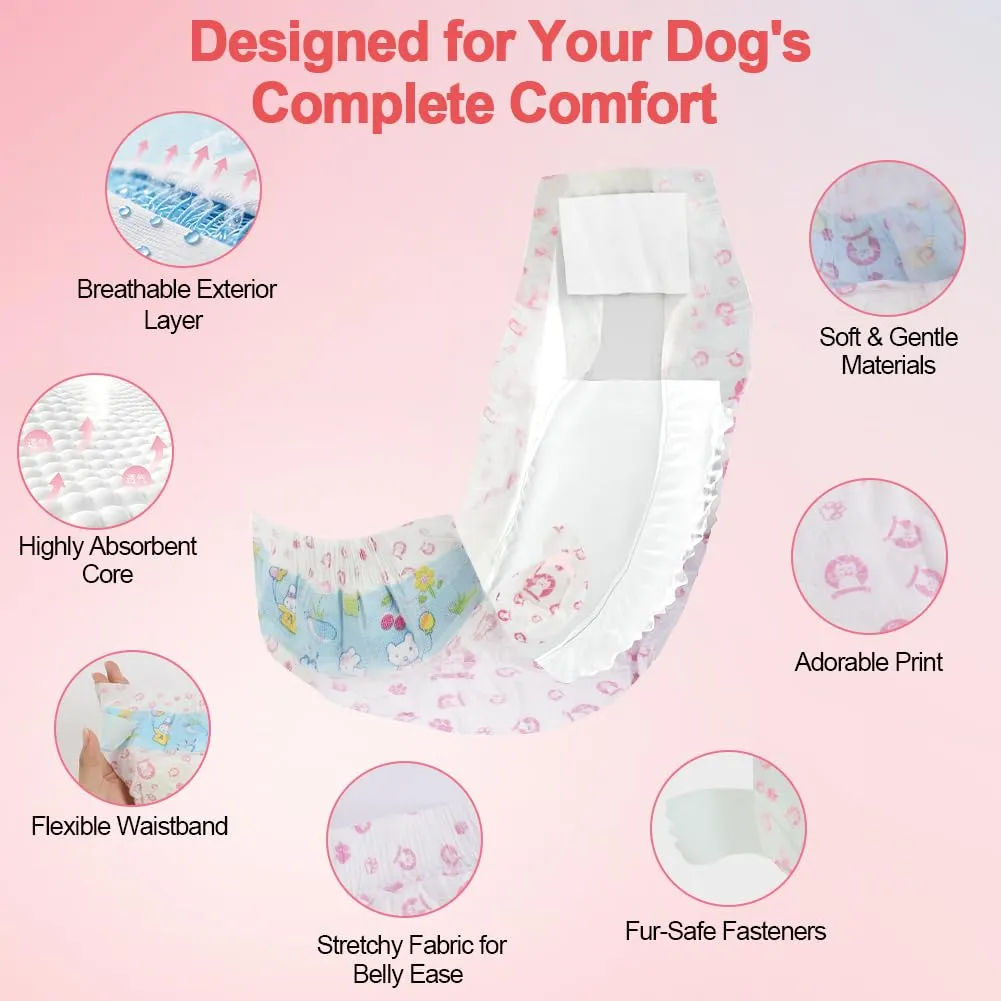 OFFCUP Pannolini USA E Getta, 20 Pannolini per Can, Fascia per Cani cagna - immagine 3