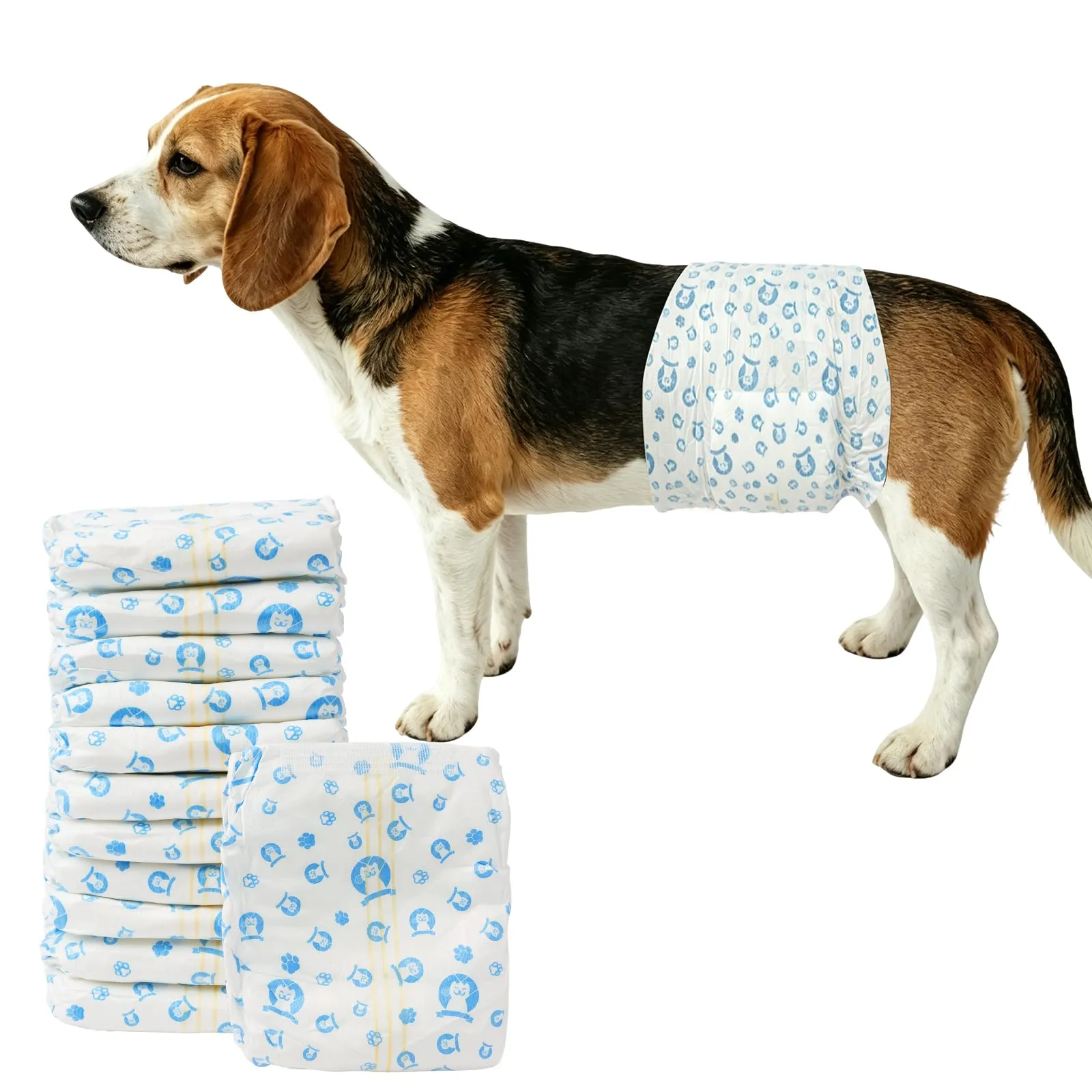 OFFCUP Pannolini USA E Getta, 24 Pannolini per Can, Fascia per Cani Maschi - immagine 1