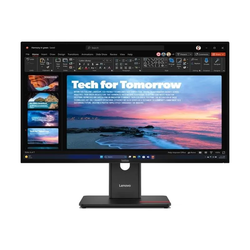 Monitor Lenovo ThinkVision T27QD-40 27" WQHD 120Hz IPS HDR10 Webcam USB-C - immagine 1