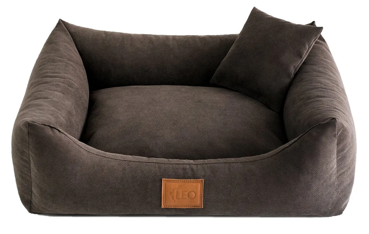 Leo4dog Divano Sun 6 Taglie, 4 Colori Letto per Cani, Cuscino per Cani, Cestino per Cani. (Marrone Scuro, S-67X52) - immagine 3