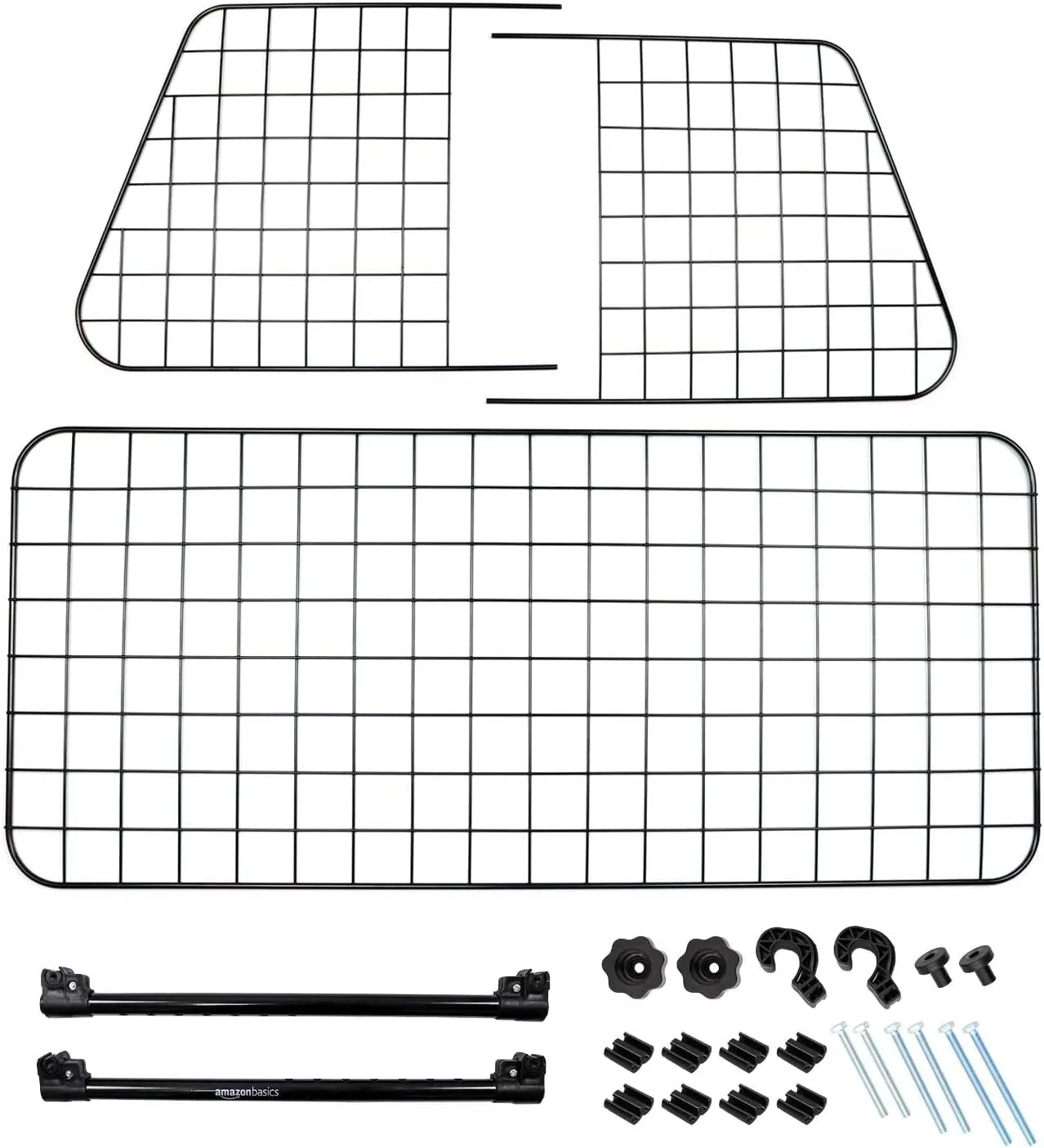Amazon Basics, Divisorio Auto per Cani, Regolabile, 139,7 x 5,08 x 40,64 cm, Nero - immagine 4
