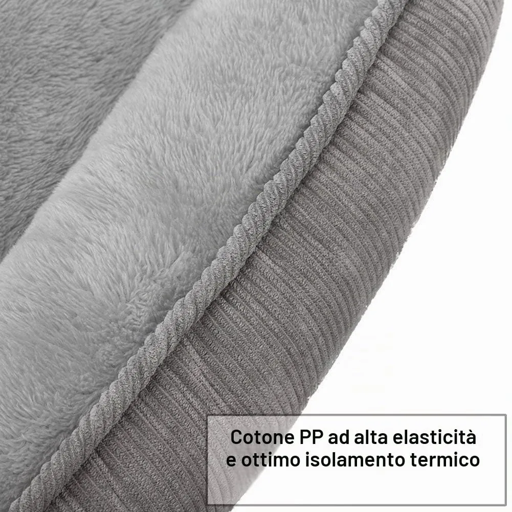 Hollypet Letto per Gatti e Cani di Piccola Taglia, Cuccia per Cuccioli, Morbido Lettino per Animali Domestici, Grigio (55 * 45 * 15cm) - immagine 5