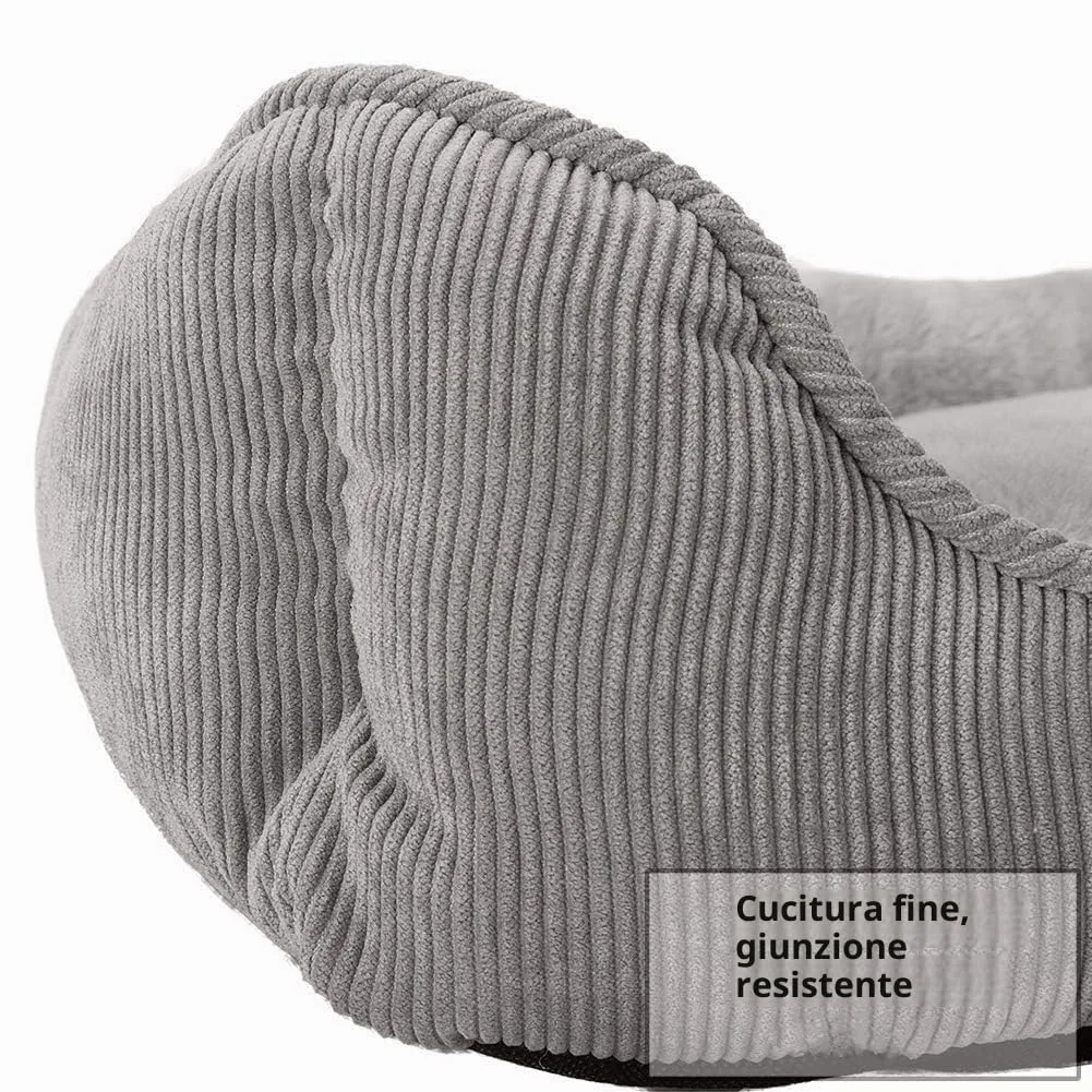 Hollypet Letto per Gatti e Cani di Piccola Taglia, Cuccia per Cuccioli, Morbido Lettino per Animali Domestici, Grigio (55 * 45 * 15cm) - immagine 7