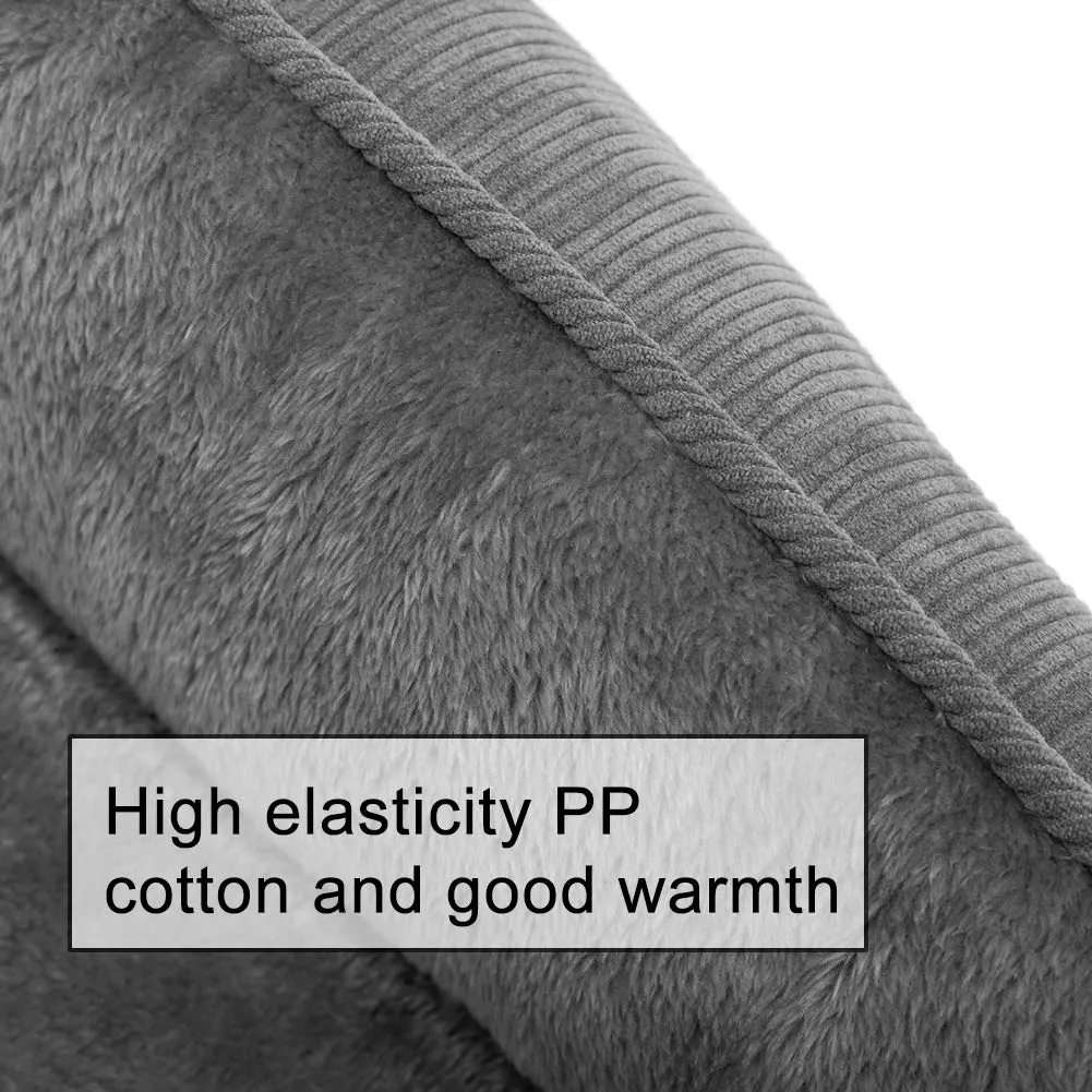 Hollypet Letto per Gatti e Cani di Piccola Taglia, Cuccia per Cuccioli, Morbido Lettino per Animali Domestici, Grigio Scuro (55 * 45 * 15cm) - immagine 5
