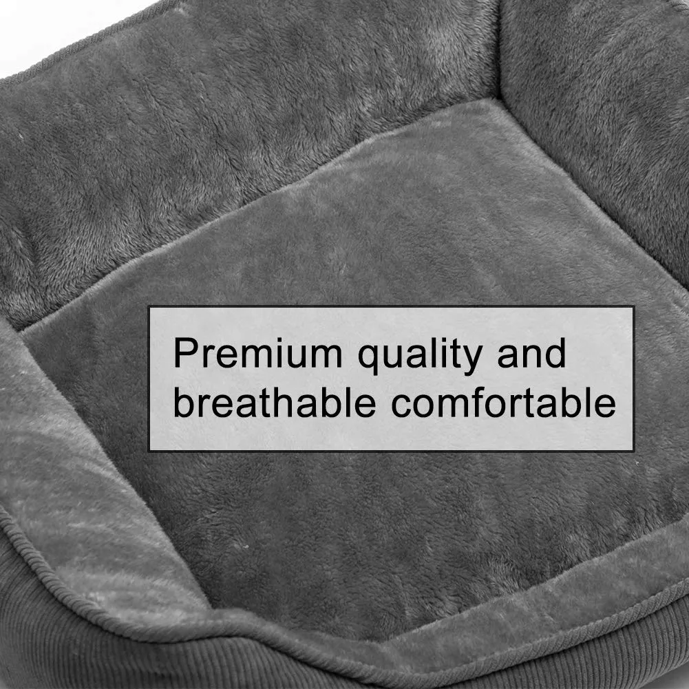 Hollypet Letto per Gatti e Cani di Piccola Taglia, Cuccia per Cuccioli, Morbido Lettino per Animali Domestici, Grigio Scuro (55 * 45 * 15cm) - immagine 6