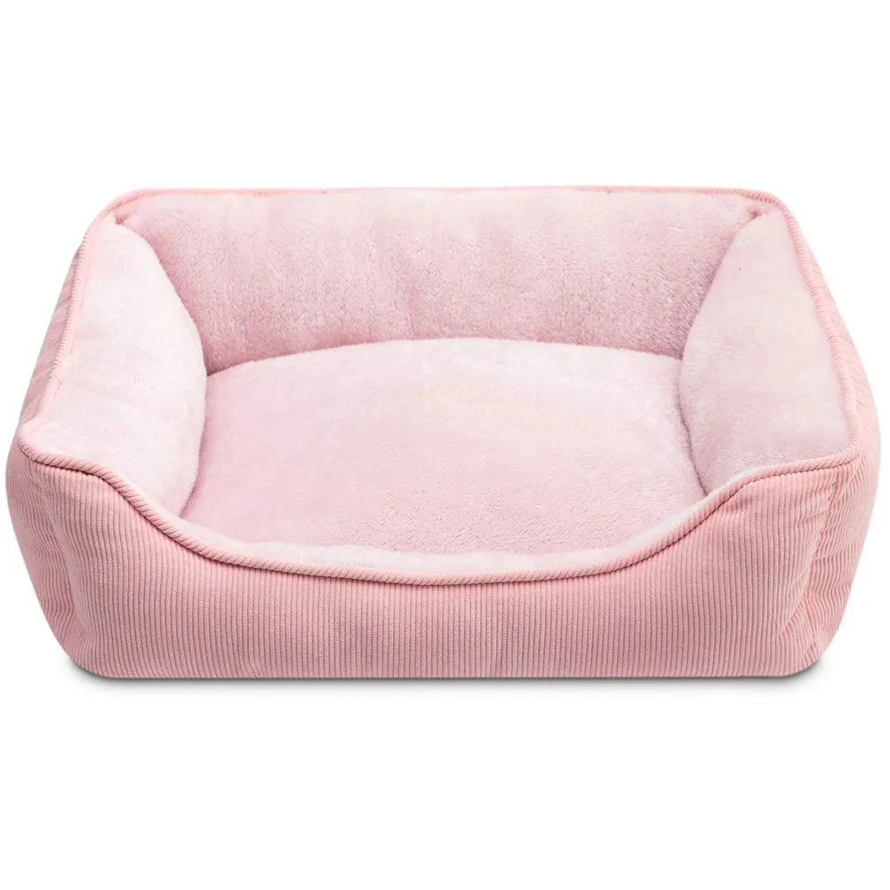 Hollypet Letto per Gatti Letto per Cani di Piccola Taglia, Cuccia per Gatti e Cuccioli, Letto Gatto Morbido Lettino per Animali Domestici, Rosa(55 * 45 * 15cm) - immagine 1