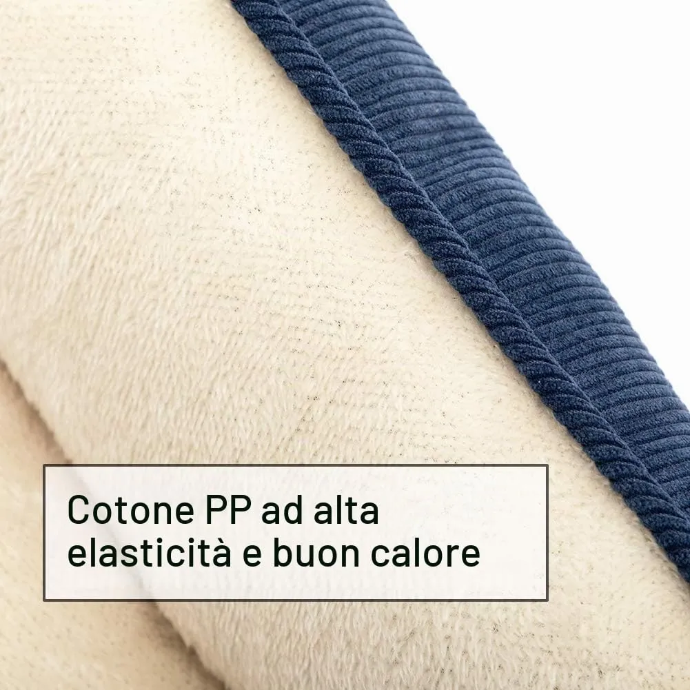 Hollypet Letto per Gatti Letto per Cani di Piccola Taglia, Cuccia per Gatti e Cuccioli, Letto Gatto Morbido Lettino per Animali Domestici, Blu (50 * 45 * 15cm) - immagine 6