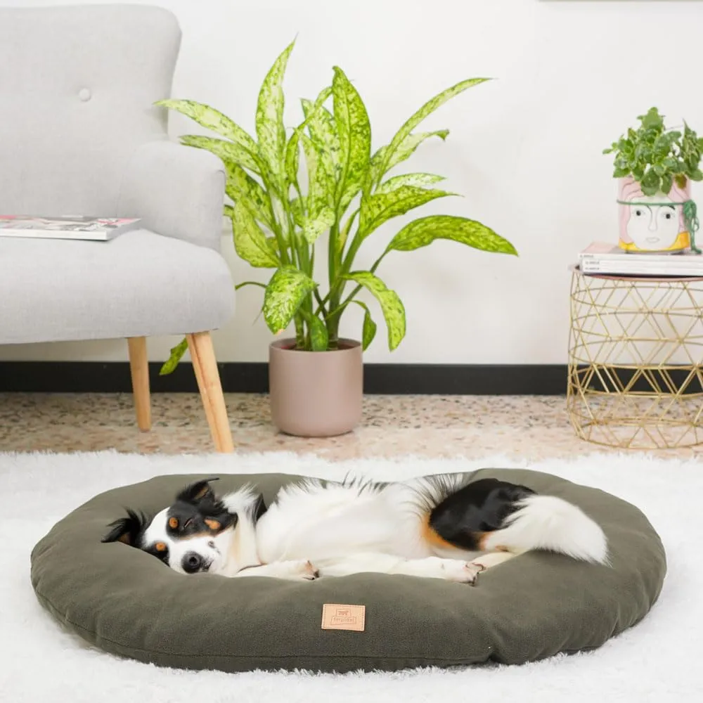 Ferplast Cuscino Cane e Gatto RELAX MICROFLEECE, Cuccia in Caldo e Soffice Micropile per Taglia Grande, Lettino per Cani Lavabile, 85 x 55 x 12 cm. Marrone - immagine 3