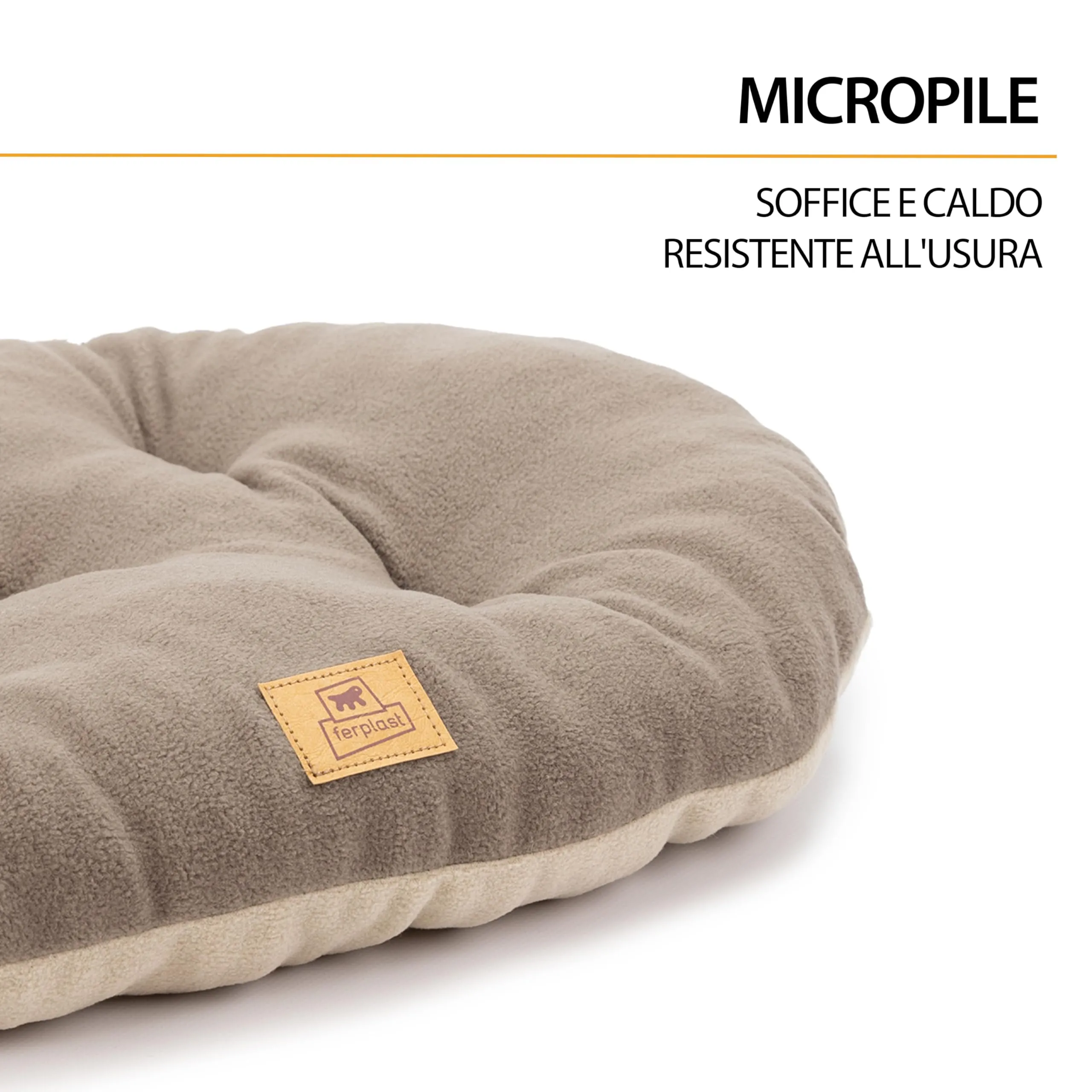 Ferplast Cuscino Cane e Gatto RELAX MICROFLEECE, Cuccia in Caldo e Soffice Micropile per Taglia Piccola, Lettino per Cani Lavabile, 55 x 36 x 12 cm. Grigio Tortora - immagine 8