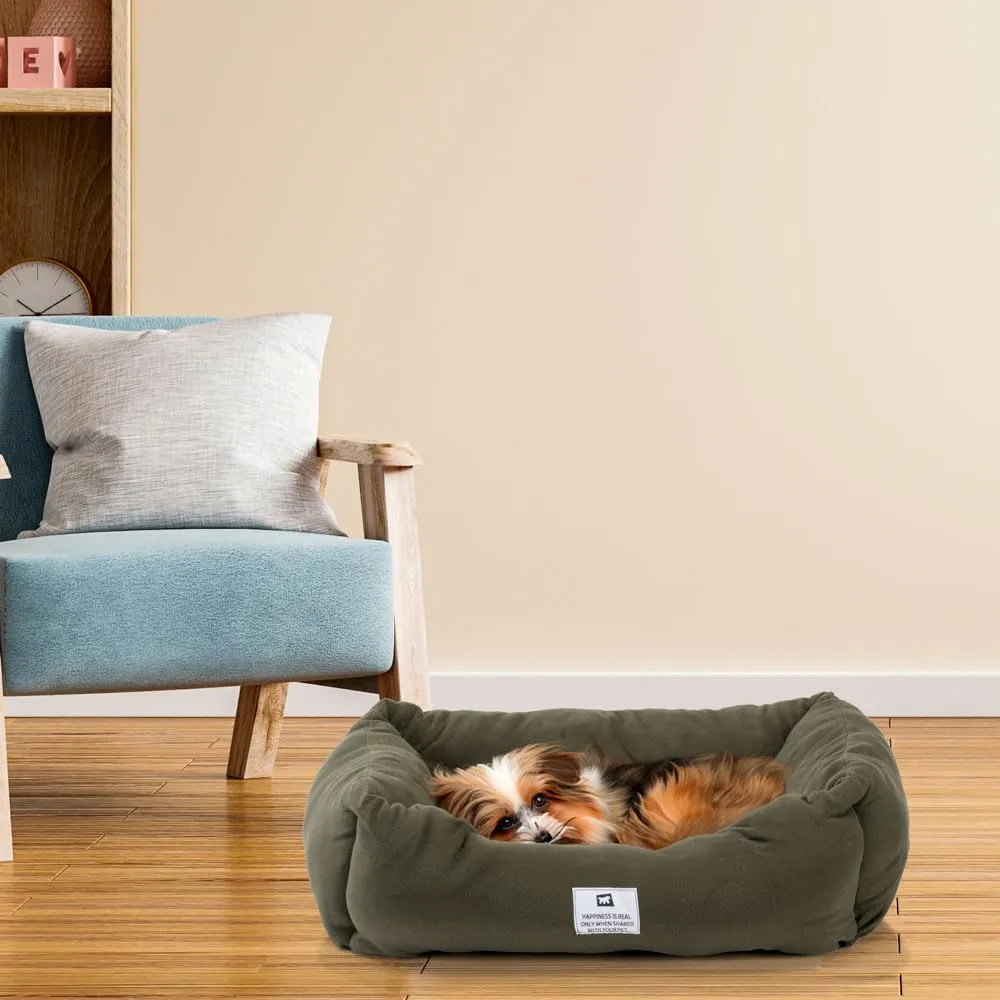 Ferplast Cuscino Cane e Gatto COCCOLO MICROFLEECE, Cuccia in Caldo e Soffice Micropile per Taglia Piccola, Lettino per Cani Lavabile, 66 x 50 x 20 cm. Marrone - immagine 2