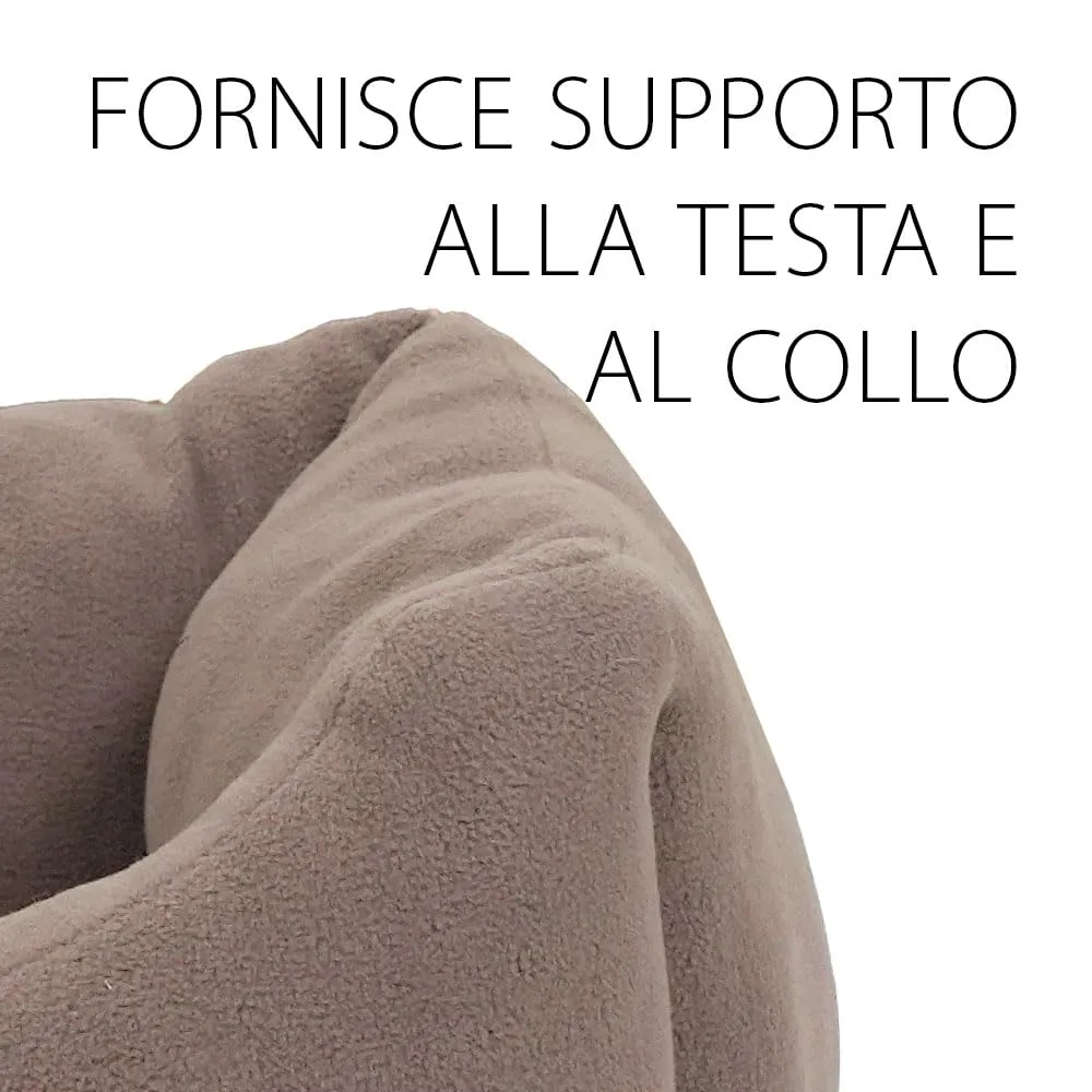 Ferplast Cuscino Cane e Gatto COCCOLO MICROFLEECE, Cuccia in Caldo e Soffice Micropile per Taglia Piccola, Lettino per Cani Lavabile, 55 x 45 x 20 cm. Grigio Tortora - immagine 4