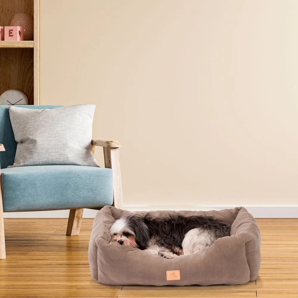 Ferplast Cuscino Cane e Gatto COCCOLO MICROFLEECE, Cuccia in Caldo e Soffice Micropile per Taglia Piccola, Lettino per Cani Lavabile, 66 x 50 x 20 cm. Grigio Tortora - immagine 3