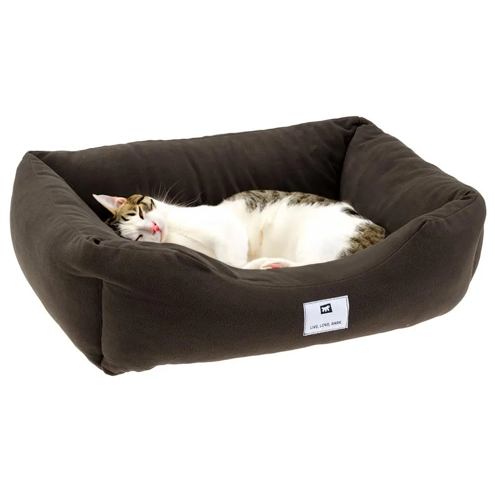 Ferplast Cuscino Cane e Gatto COCCOLO MICROFLEECE, Cuccia in Caldo e Soffice Micropile per Taglia Piccola, Lettino per Cani Lavabile, 55 x 45 x 20 cm. Marrone - immagine 1