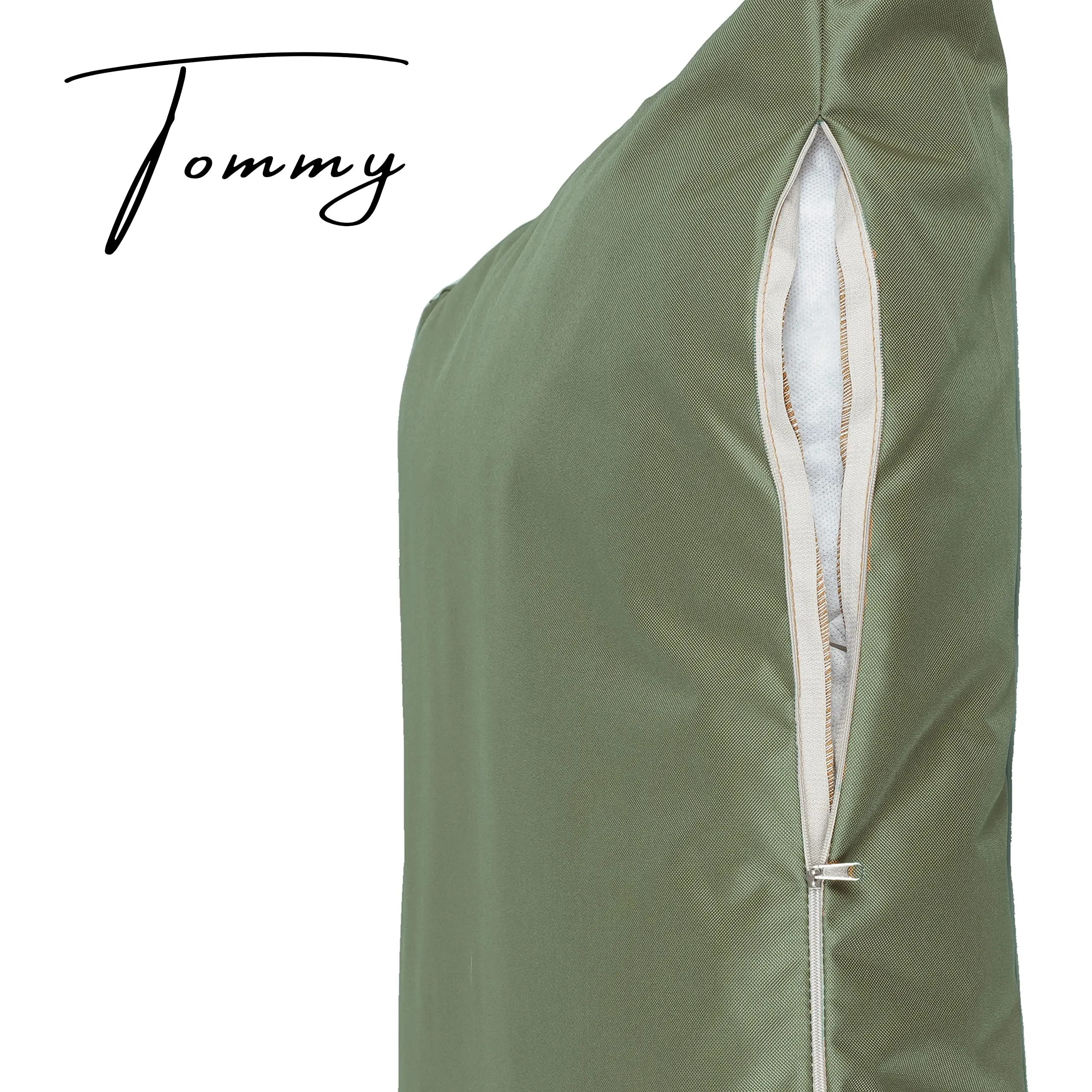 Ligo Tommy - Materasso per Cani Idrorepellente e AntiGraffio, Realizzato in Italia. Cuscino Cuccia per Cane AntiGraffio antimacchia Perfetto per l'uso Interno ed Esterno. (L: 120 x 70 cm, VERDE OLIVA) - immagine 5