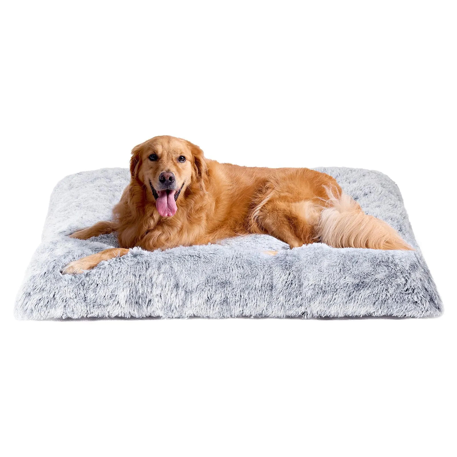 EHEYCIGA Cuscino per Cani Taglia Grande, 105L x 70W cm Cuscino Cane Morbida lavabile, Morbido e Confortevole Letto per Cani a Pelo Lungo, Grigio - immagine 1