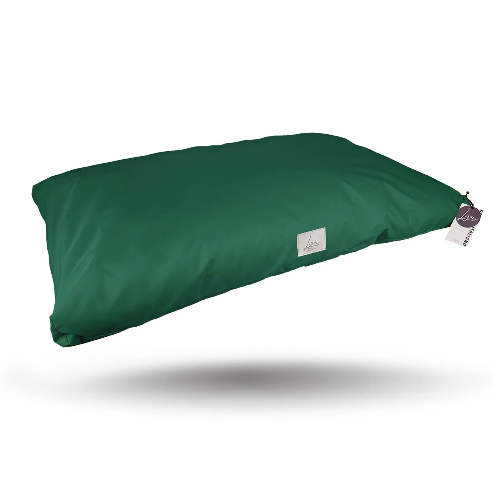 Ligo Tommy - Materasso per Cani Idrorepellente Realizzato in Italia. Cuscino Sfoderabile Lavabile Cuccia per Cane antimacchia per uso Interno Esterno.Materassino cani. (S: 70 x 50 cm, VERDE BOSCO) - immagine 3
