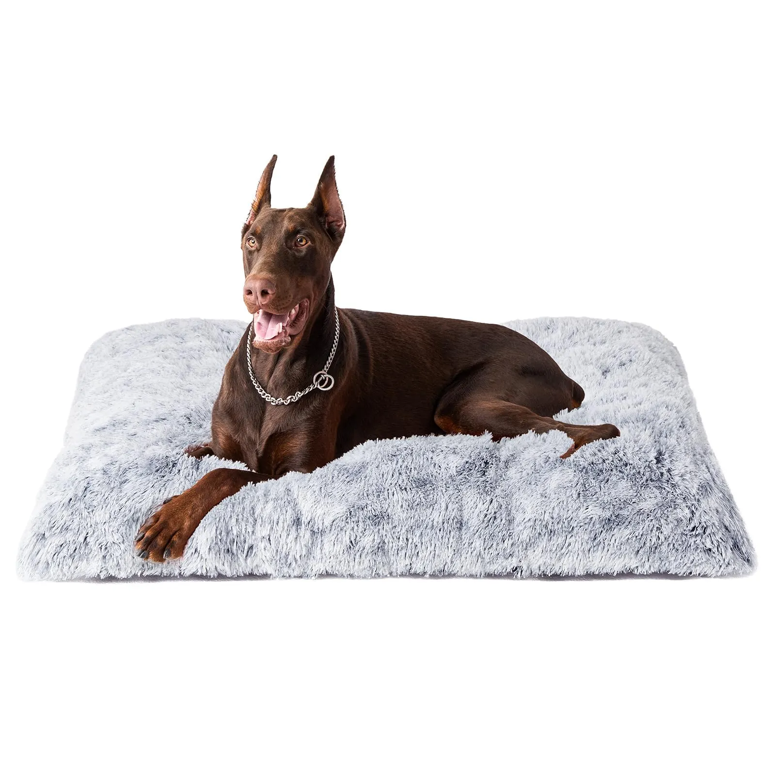 EHEYCIGA Cuscino per Cani Taglia Grande, Cuscino Cane Morbida lavabile, Morbido e Confortevole Letto per Cani a Pelo Lungo, Grigio, 112x85x10cm - immagine 1