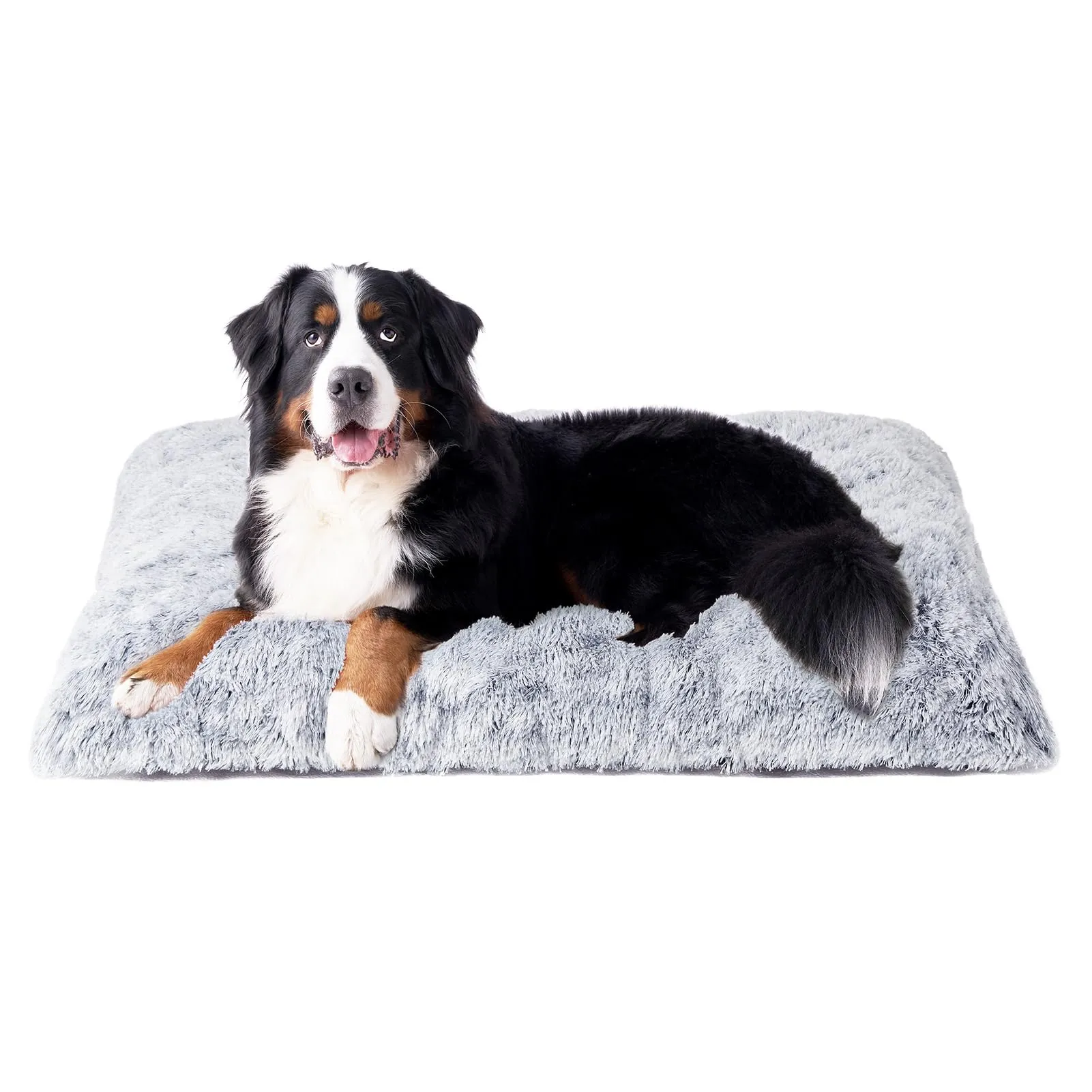 EHEYCIGA Cuscino per Cani Taglia Grande, Cuscino Cane Morbida lavabile, Morbido e Confortevole Letto per Cani a Pelo Lungo, Grigio, 120x90x10cm - immagine 1