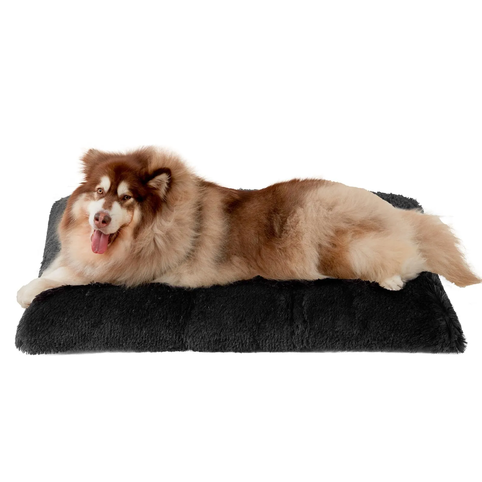 EHEYCIGA Cuscino per Cani Taglia Grande, Cuscino Cane Morbida lavabile, Morbido e Confortevole Letto per Cani a Pelo Lungo, Nero, 120x90x10cm - immagine 1