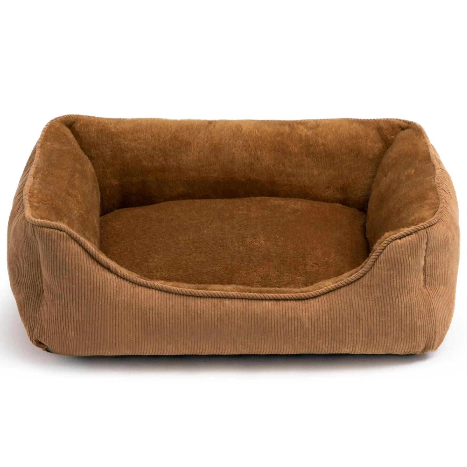 Hollypet Letto per Gatti Letto per Cani di Piccola Taglia, Cuccia per Gatti e Cuccioli, Letto Cuscino Morbido e Traspirante per Dormire, Marrone (55 * 45 * 15cm) - immagine 1