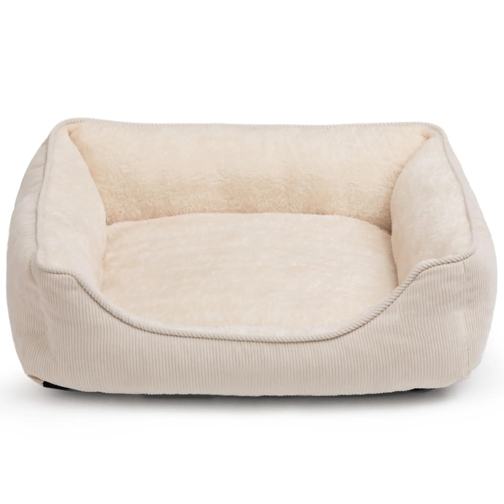 Hollypet Letto per Gatti Letto per Cani di Piccola Taglia, Cuccia per Gatti e Cuccioli, Letto Cuscino Morbido e Traspirante per Dormire, Beige (55 * 45 * 15cm) - immagine 1
