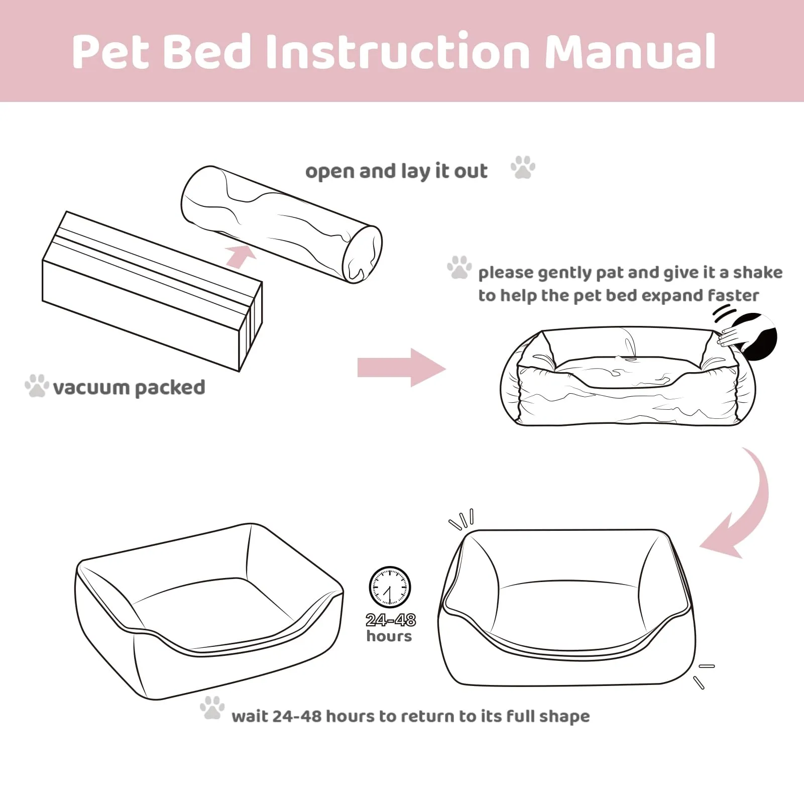Hollypet Letto per Gatti Letto per Cani di Piccola Taglia, Cuccia per Gatti e Cuccioli, Letto Cuscino Morbido e Traspirante per Dormire, Beige (55 * 45 * 15cm) - immagine 5