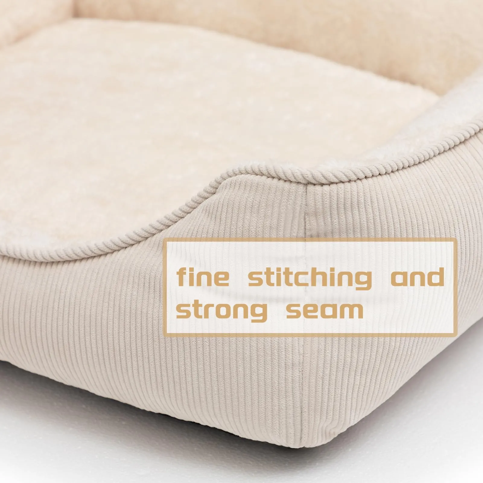 Hollypet Letto per Gatti Letto per Cani di Piccola Taglia, Cuccia per Gatti e Cuccioli, Letto Cuscino Morbido e Traspirante per Dormire, Beige (55 * 45 * 15cm) - immagine 6