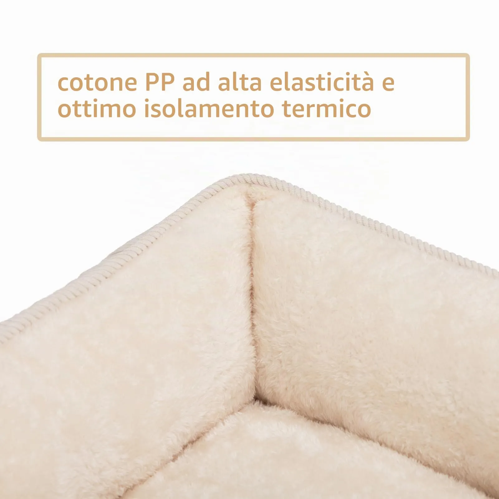 Hollypet Letto per Gatti Letto per Cani di Piccola Taglia, Cuccia per Gatti e Cuccioli, Letto Cuscino Morbido e Traspirante per Dormire, Beige (55 * 45 * 15cm) - immagine 8